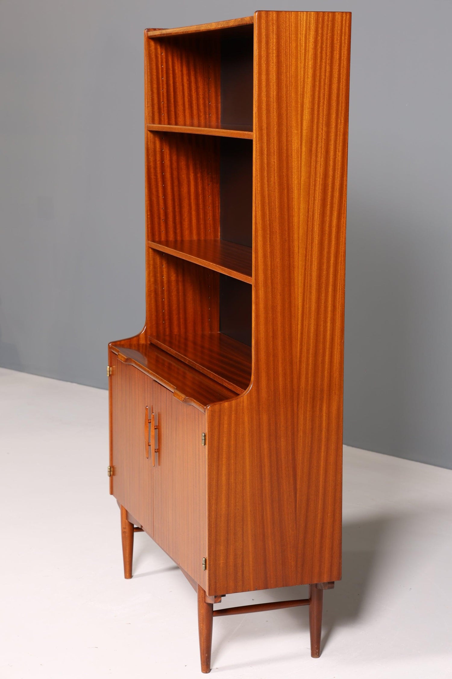 Wunderschönes Mid Century Regal Highboard Teak Holz Hugo Troeds Bücherregal 50s 60s Sekretär Schrank