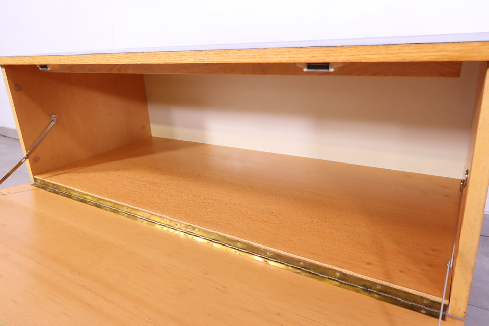 Original Hellerau Kommode Joachim Nebelung 430 Bauhaus Klappschrank Hairpin Legs
