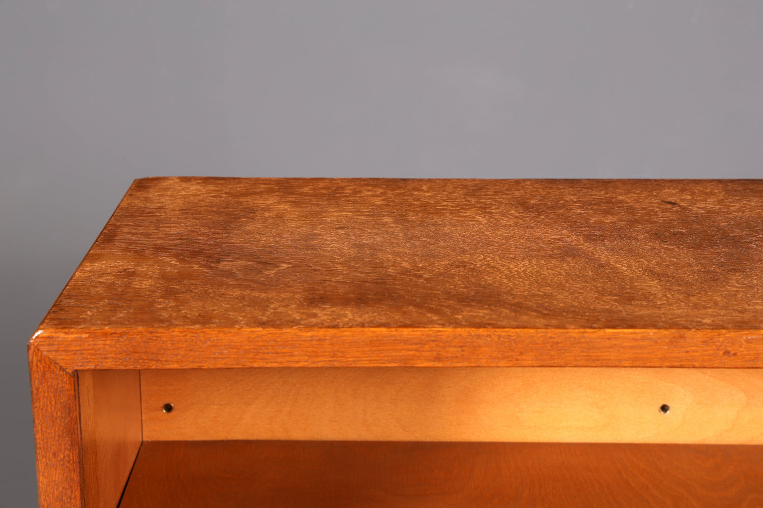 G031 Finish cm Schlichtes Mid Century Regal Vintage Bücherregal Schrank Buchablage 60s Bookshelf