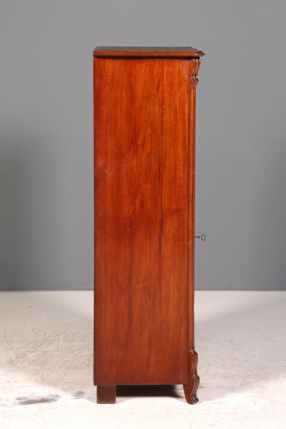 Wunderschöner Louis Philippe Schrank um 1880 Gründerzeit Vertiko Schrank Semainier