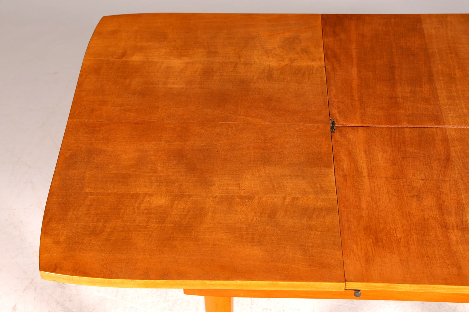 G032 Finish cm, Schlichter Mid Century Esstisch ausziehbarer Vintage Tisch Retro Küchentisch