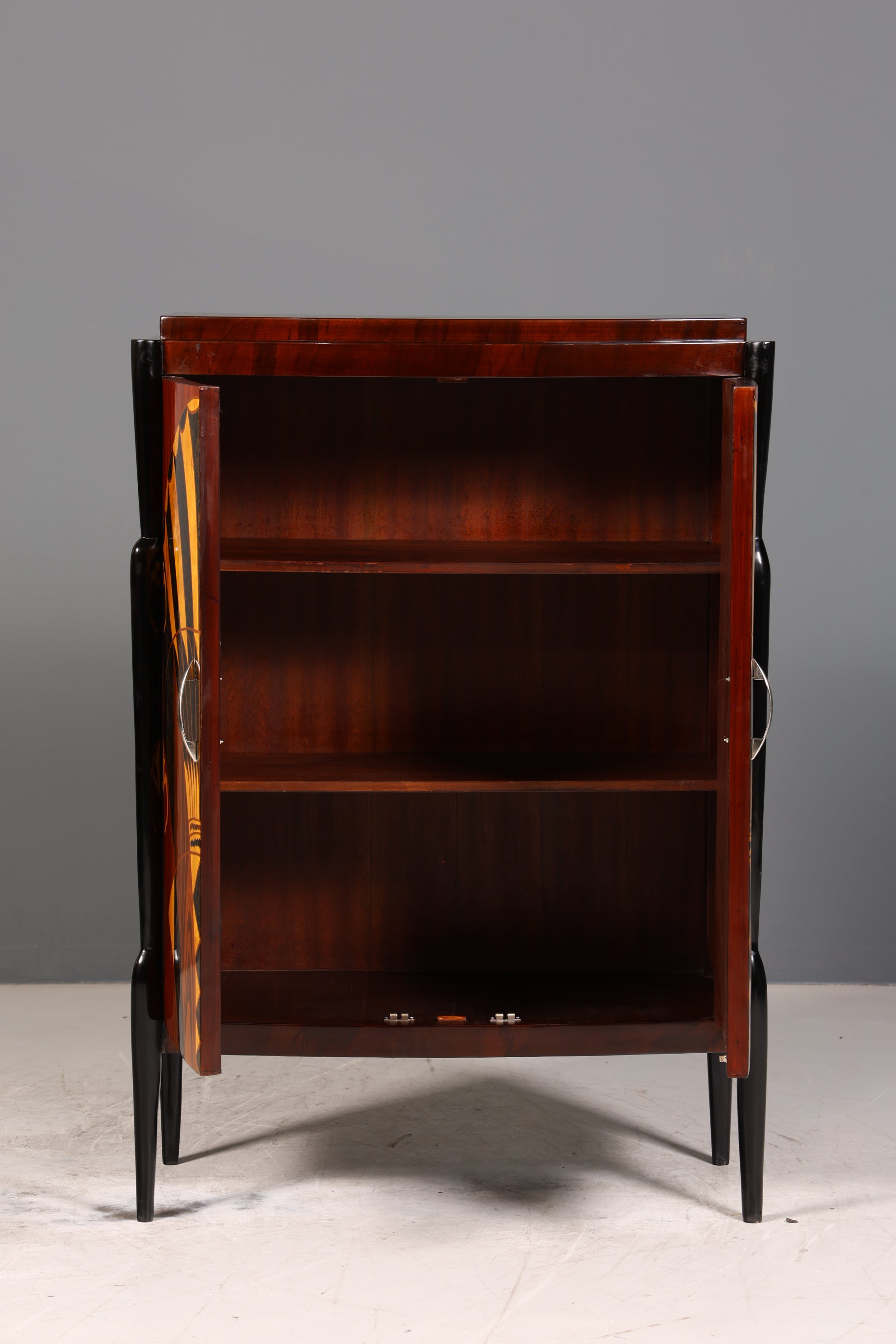 Elegant Art Deco style highboard cabinet chest of drawers Vertiko Sun Cabinet 