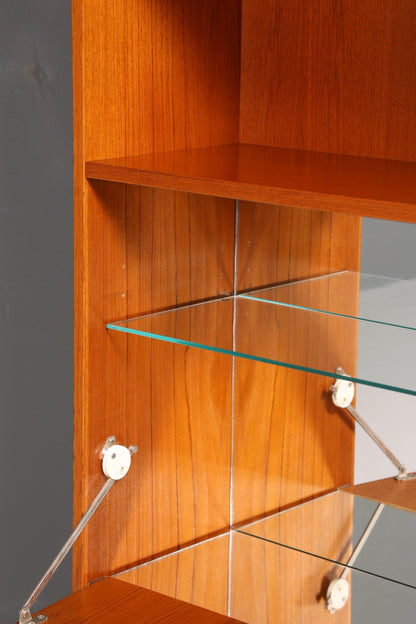 Stilvolles Mid Century Regal Danish Design echt Holz Schrank Sekretär 60er Jahre Kommode