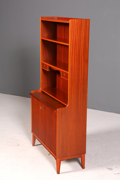 Wunderschöner Mid Century Schrank Sekretär Bücherregal Highboard Vintage Regal Kommode Holz