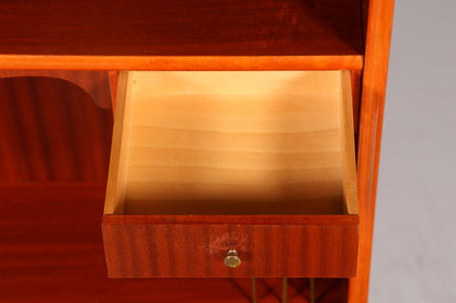 Wunderschöner Mid Century Schrank Sekretär Bücherregal Highboard Vintage Regal Kommode Holz