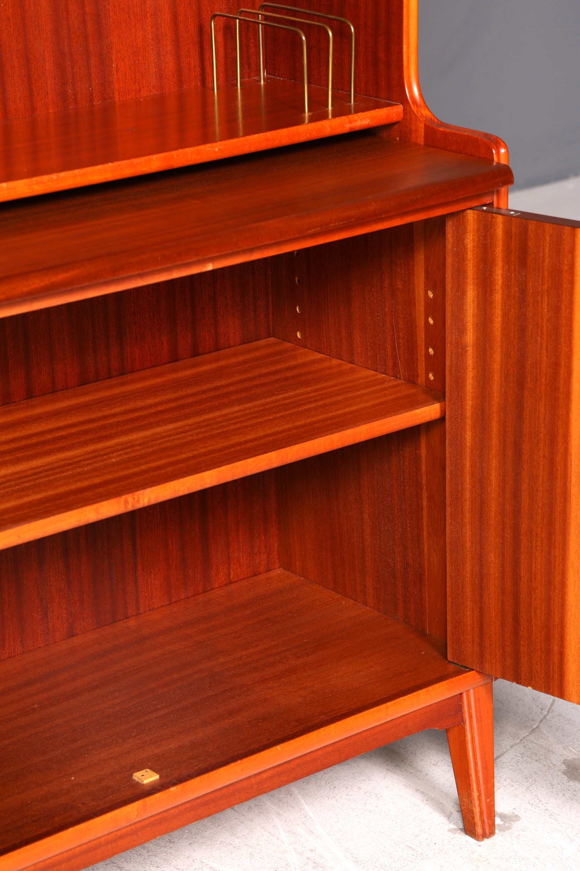 Wunderschöner Mid Century Schrank Sekretär Bücherregal Highboard Vintage Regal Kommode Holz