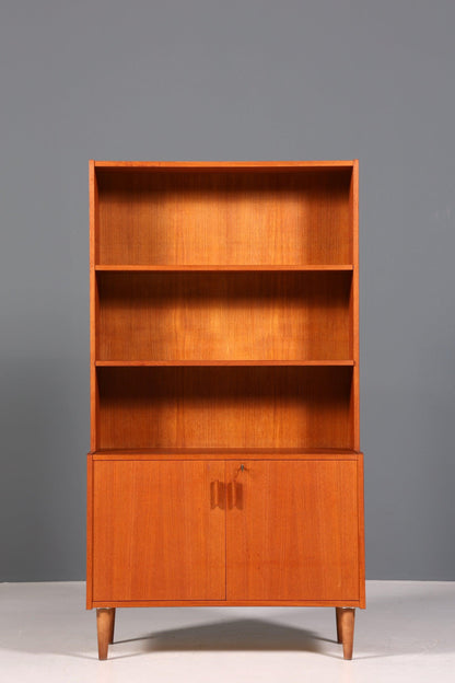 Wunderschönes Mid Century Regal Teak Holz Vintage Bücherregal Retro Schrank Kommode 60s