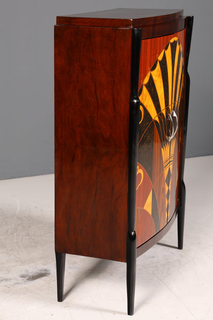 Elegant Art Deco style highboard cabinet chest of drawers Vertiko Sun Cabinet 