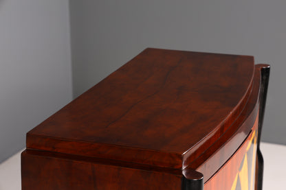 Elegant Art Deco style highboard cabinet chest of drawers Vertiko Sun Cabinet 