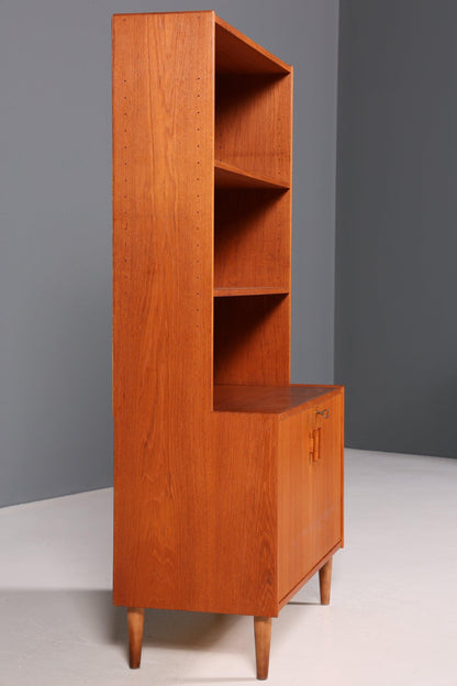 Wunderschönes Mid Century Regal Teak Holz Vintage Bücherregal Retro Schrank Kommode 60s