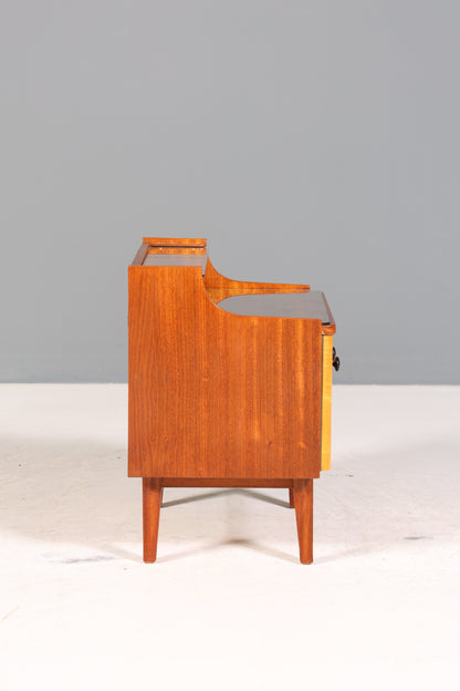 Wunderschöne Mid Century Kommode Vintage Nachttisch 60s Schubladenkommode 1 von 2