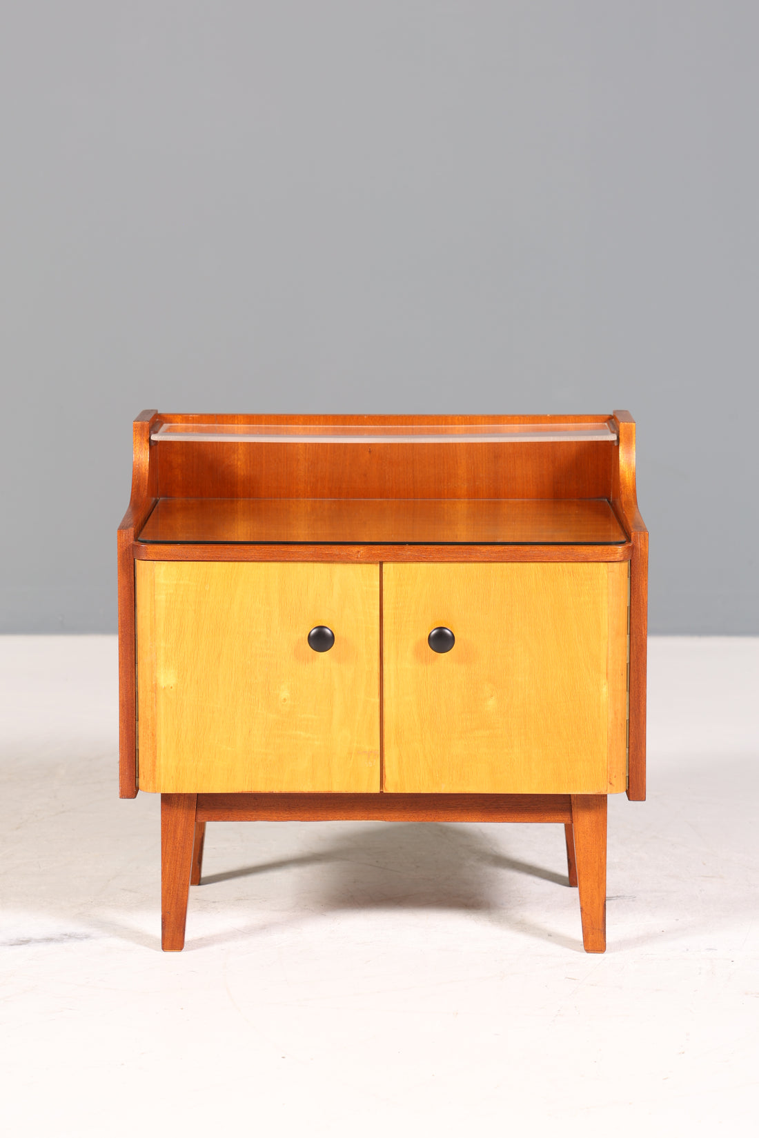 Wunderschöne Mid Century Kommode Vintage Nachttisch 60s Schubladenkommode 2 von 2