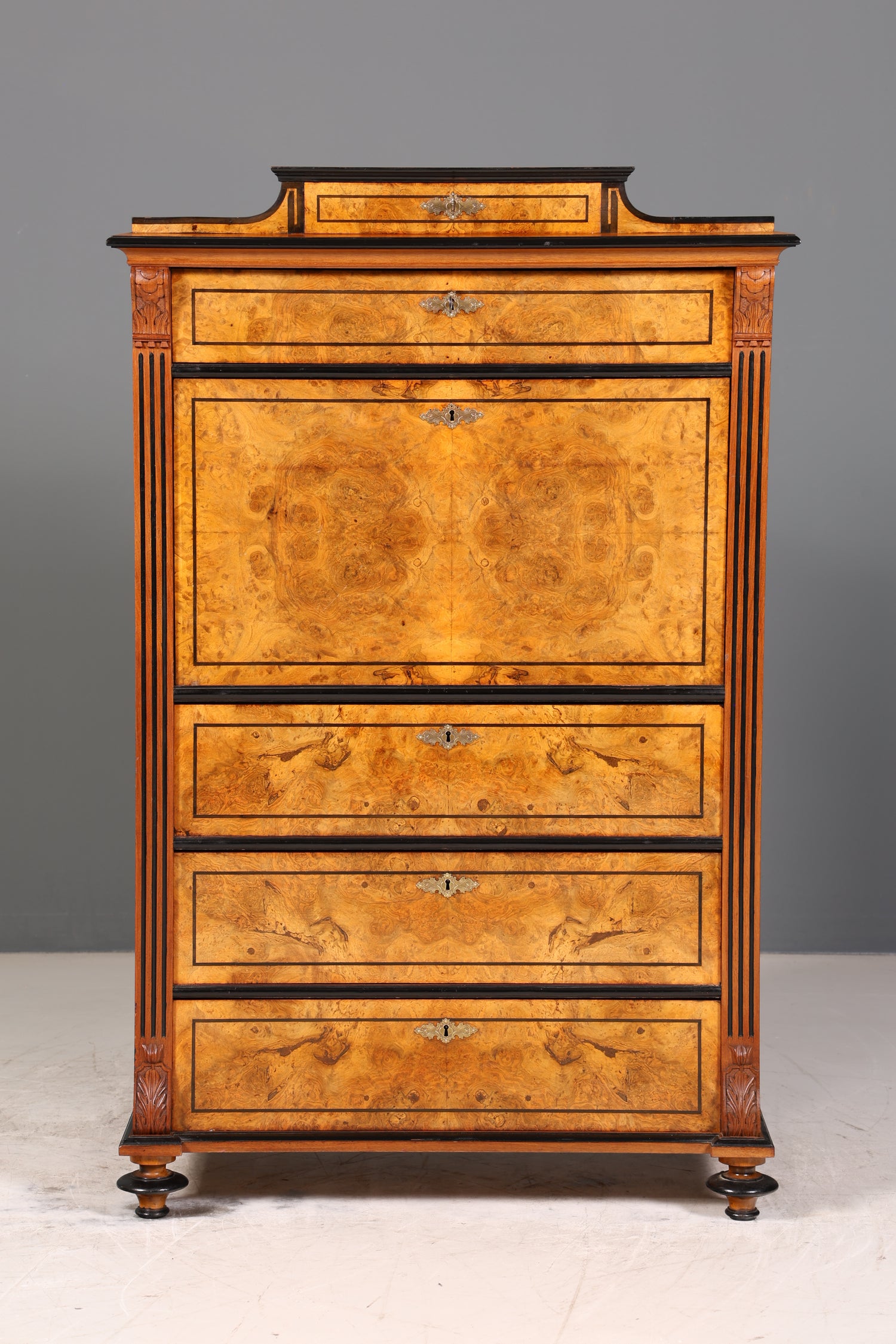 Traumhafter Louis Philippe Sekretär Vertiko Biedermeier Kommode Schubladenkommode