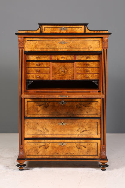 Traumhafter Louis Philippe Sekretär Vertiko Biedermeier Kommode Schubladenkommode