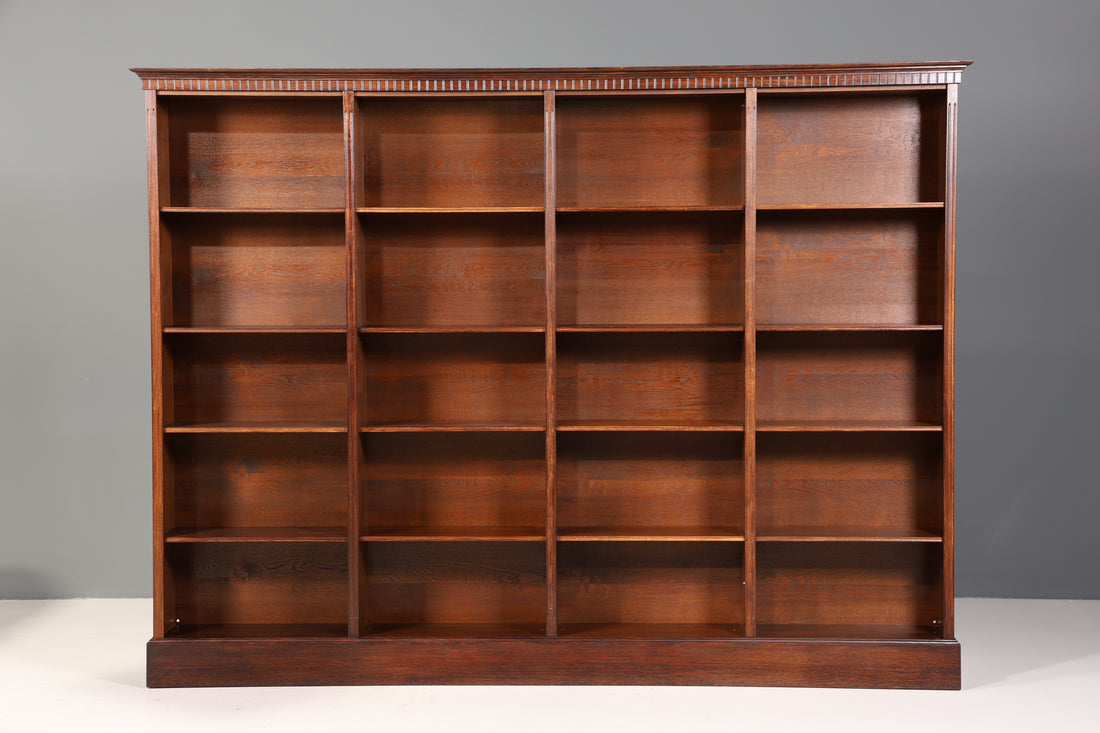 Wunderschönes Englisches XXL Bücherregal Antik Regal Bookshelf Buchablage 60s Bibliothek