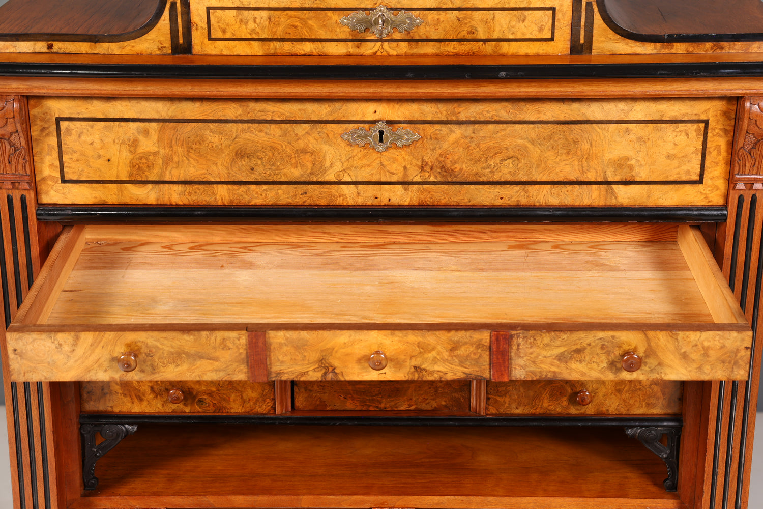 Traumhafter Louis Philippe Sekretär Vertiko Biedermeier Kommode Schubladenkommode