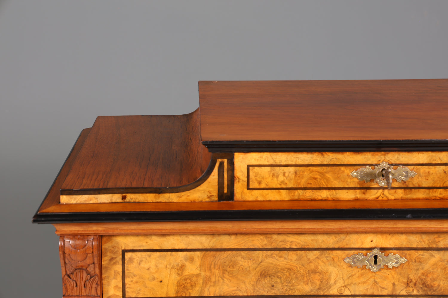 Traumhafter Louis Philippe Sekretär Vertiko Biedermeier Kommode Schubladenkommode