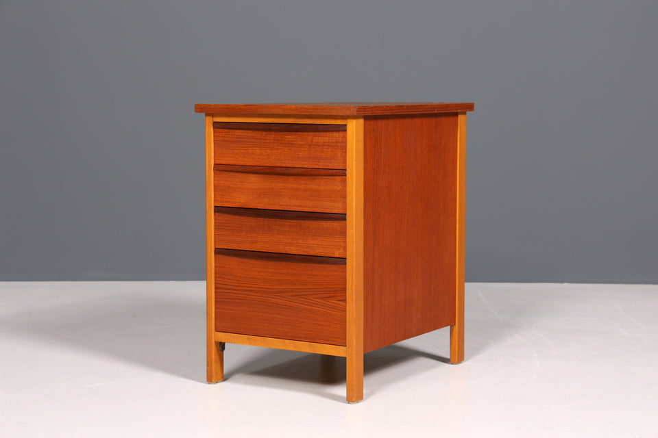 Schlichte Kommode "Made in Denmark" Teak Holz Beistelltisch Büro Kommode