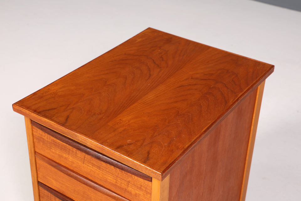 Schlichte Kommode "Made in Denmark" Teak Holz Beistelltisch Büro Kommode