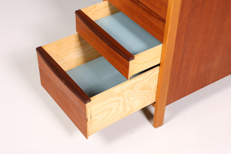 Schlichte Kommode "Made in Denmark" Teak Holz Beistelltisch Büro Kommode