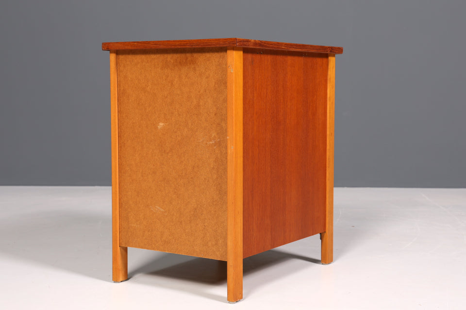 Schlichte Kommode "Made in Denmark" Teak Holz Beistelltisch Büro Kommode