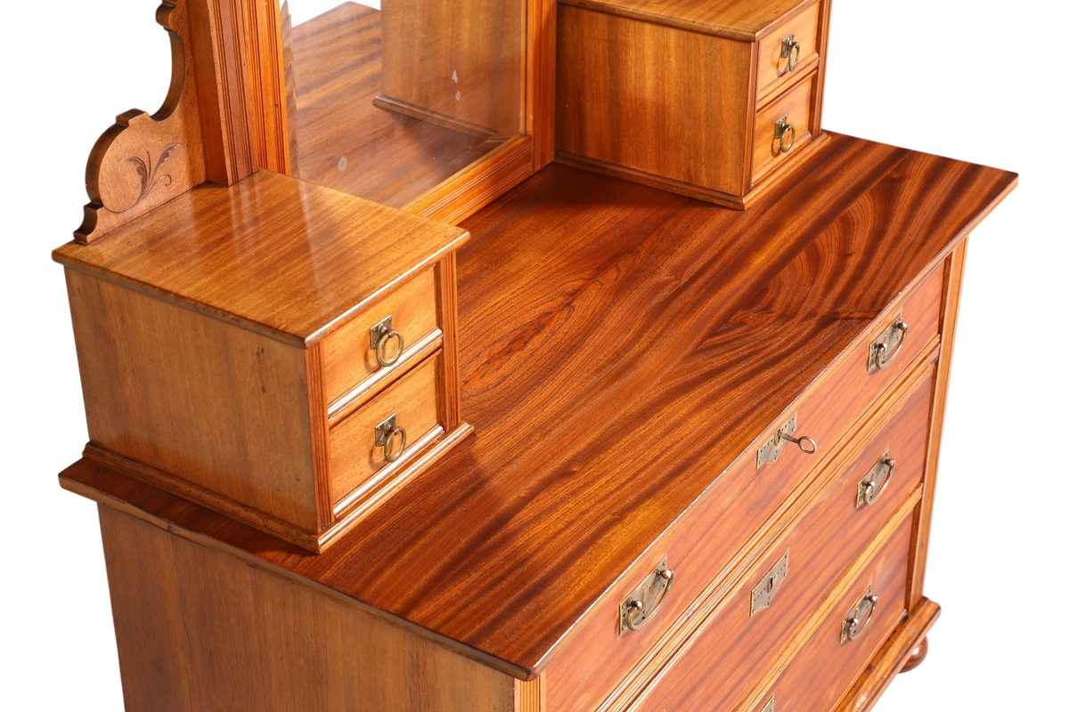 Wunderschöne Jugendstil Kommode Antik Sideboard mit Spiegel Gründerzeit Flurkommode Frisierkommode