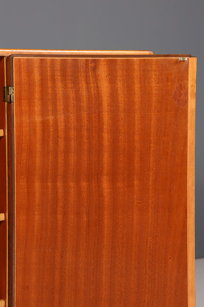 Traumhaftes Mid Century Highboard Palisander Schrank Büro Kommode Aktenschrank Wäscheschrank 60er Jahre