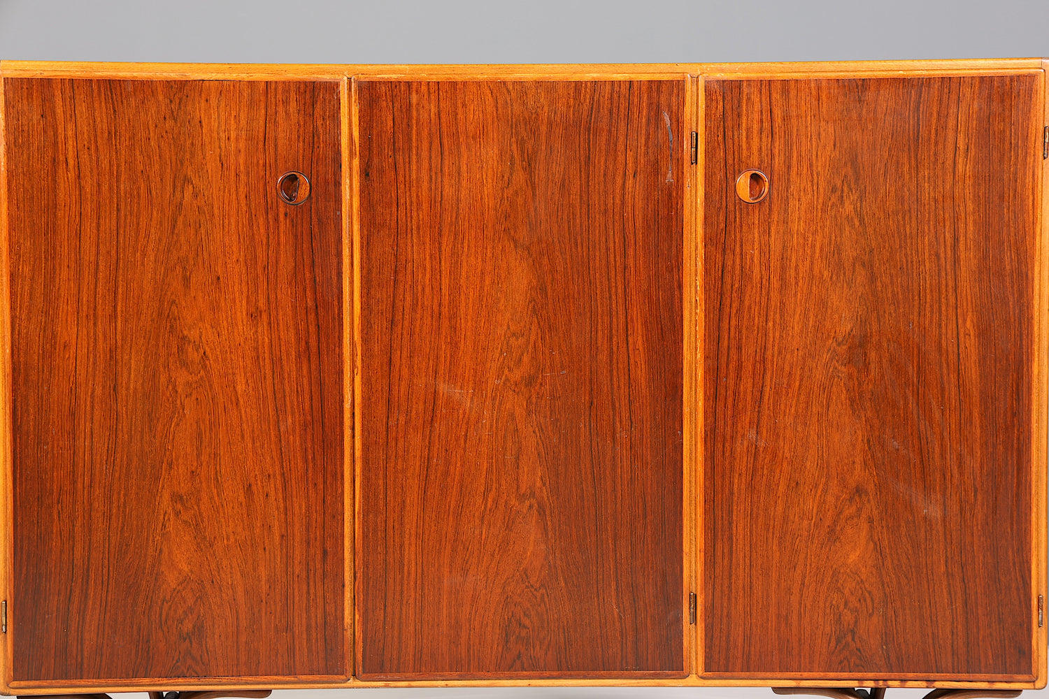 Traumhaftes Mid Century Highboard Palisander Schrank Büro Kommode Aktenschrank Wäscheschrank 60er Jahre