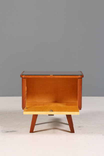 Wunderschöne Mid Century Kommode Vintage Klappschränkchen Retro Nachttisch 2 von 2