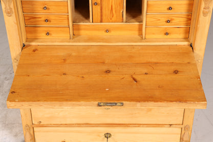 Traumhafter Biedermeier Sekretär Vertiko Antik Weichholz Kommode um 1880 Landhaus Stil Schreibkommode