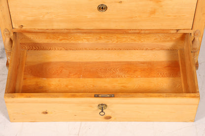 Traumhafter Biedermeier Sekretär Vertiko Antik Weichholz Kommode um 1880 Landhaus Stil Schreibkommode