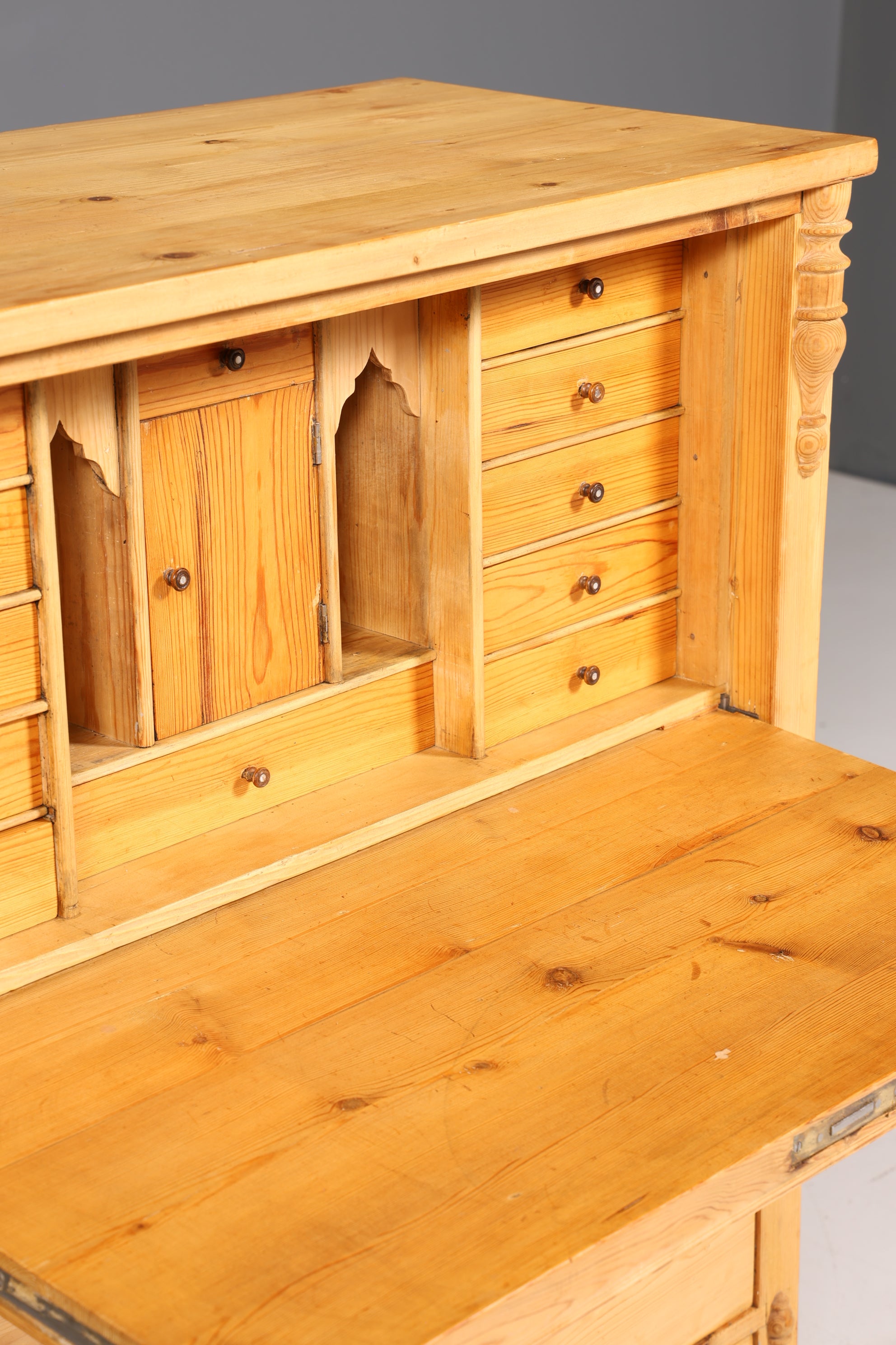 Traumhafter Biedermeier Sekretär Vertiko Antik Weichholz Kommode um 1880 Landhaus Stil Schreibkommode