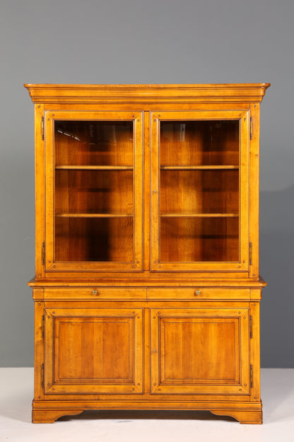 ENG06 | E013 Traumhafte Original Selva Vitrine Antik Stil massiv Holz Buffet Villa Borghese Schrank Bibliothek