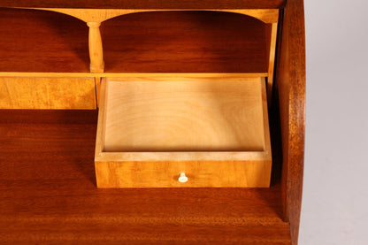 Stilvoller Mid Century Rollladen Sekretär Danish Design Büro Schrank Vintage Büro Kommode