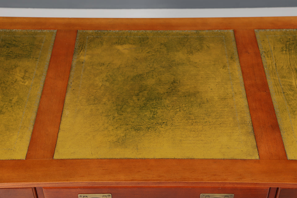 Edler Maritimer Schreibtisch Englischer Military Chest Bürotisch