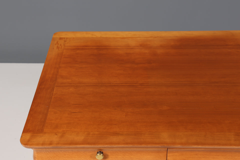 Edler Schreibtisch im Biedermeier Stil massiv Holz Bürotisch