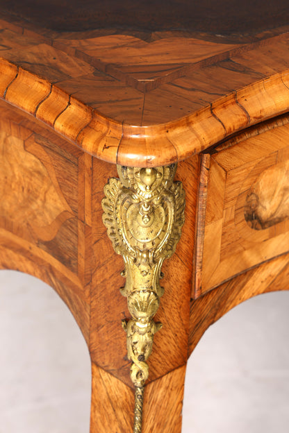 Majestätischer Original Louis XV Schreibtisch 1780 Bureau Plat French Desk echt Leder Antik Bürotisch Office Desk