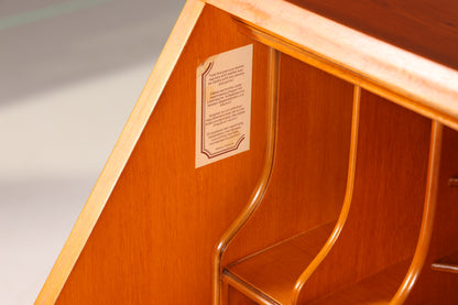 Stilvoller Englischer Sekretär Original Heldense Büro Schreibtisch Eibe Antik 60S Schreibkommode UK Schrank
