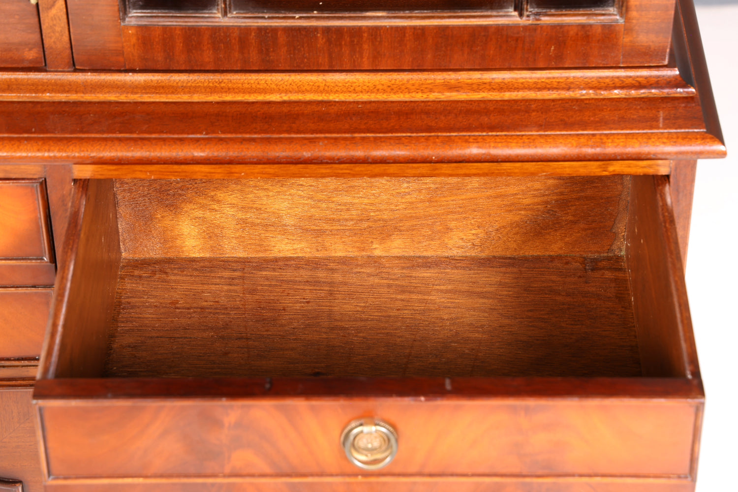 Wunderschöne Englische Vitrine echt Holz Sekretär Bibliothek UK Bücherschrank Englisch Regal Buffet