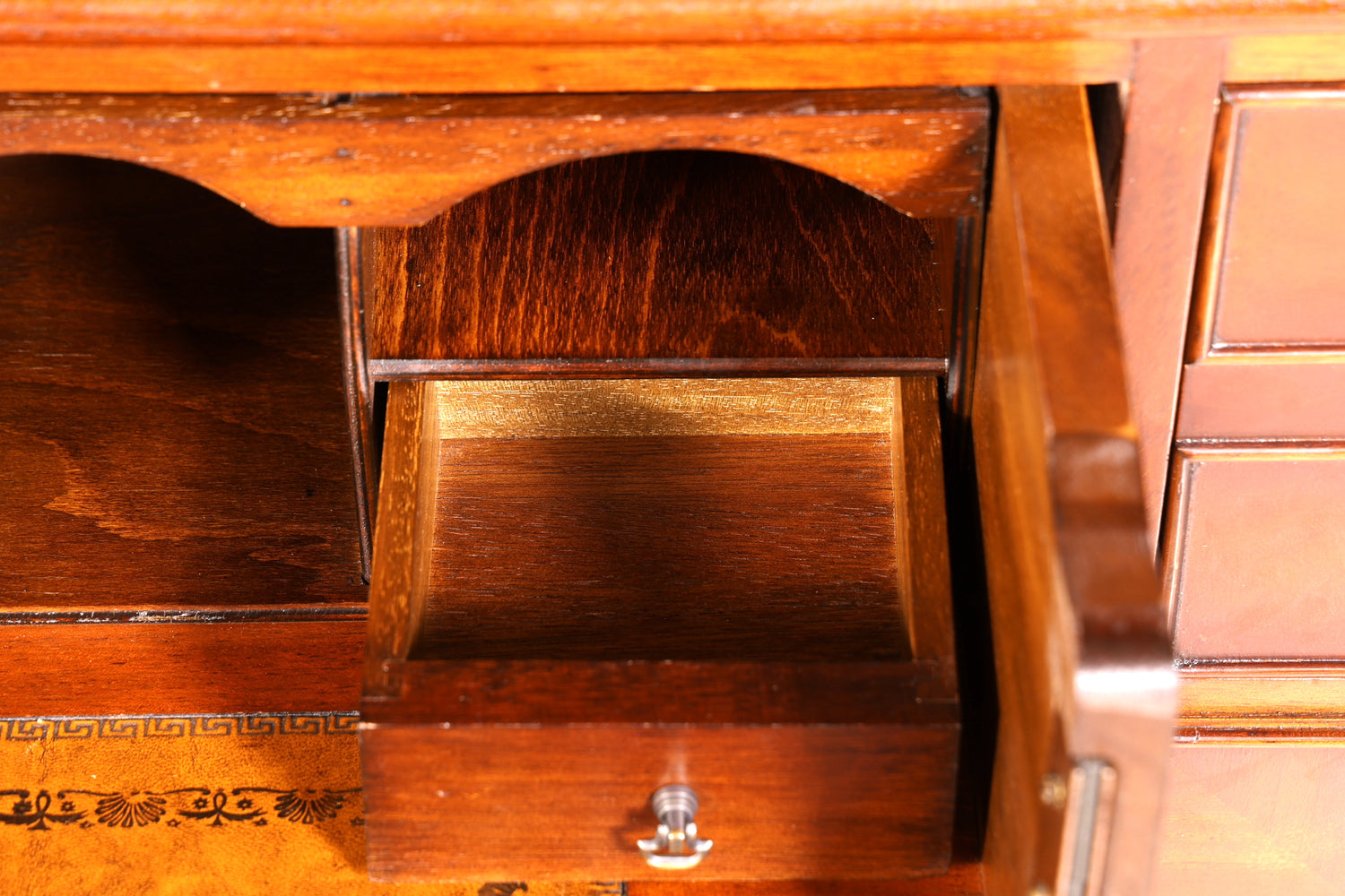 Wunderschöne Englische Vitrine echt Holz Sekretär Bibliothek UK Bücherschrank Englisch Regal Buffet