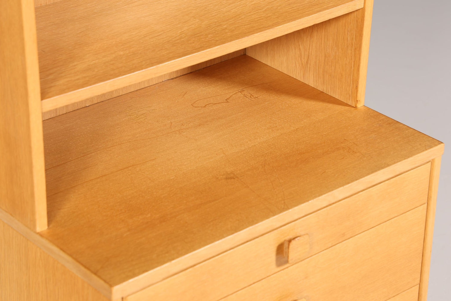 Beautiful Mid Century Shelf Danish Design Real Wood Cabinet Retro Chest of Drawers Vintage Bookcase