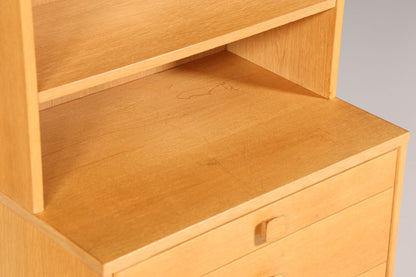 Beautiful Mid Century Shelf Danish Design Real Wood Cabinet Retro Chest of Drawers Vintage Bookcase