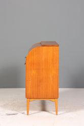 Wunderschöner Mid Century Rollladen Sekretär echt Holz Büro Schrank Vintage Schreibkommode