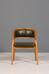 Edler Korbgeflecht Esszimmer Stuhl "Malibu Plus Green" Küchenstuhl Armlehnstuhl Buche Sekretär Stuhl