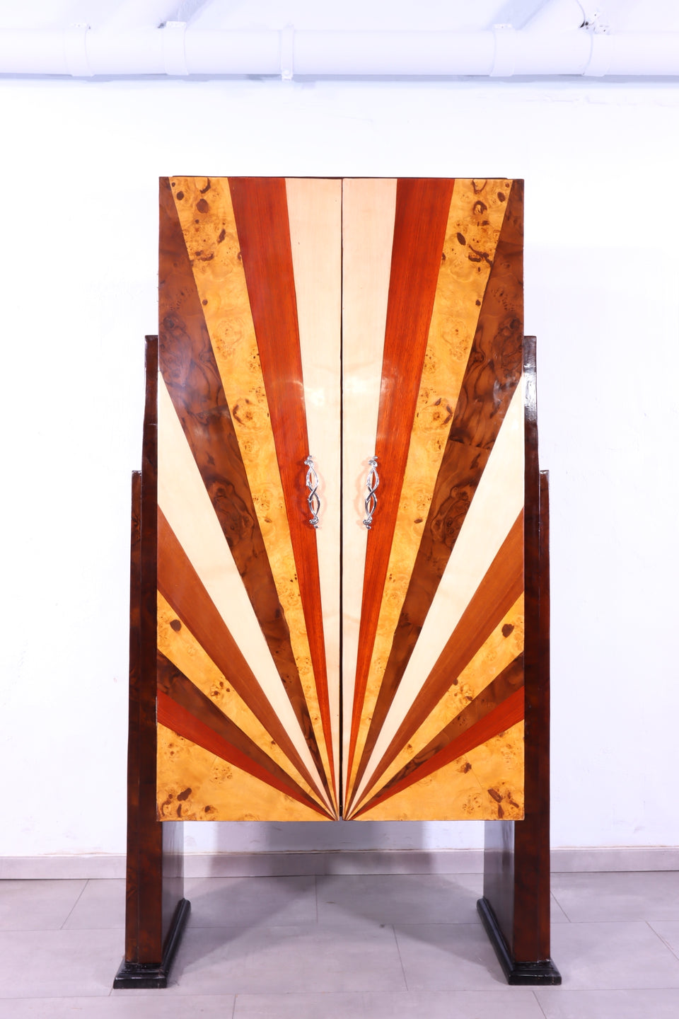 Traumhafter Art Deco Highboard Schrank Kommode Sun