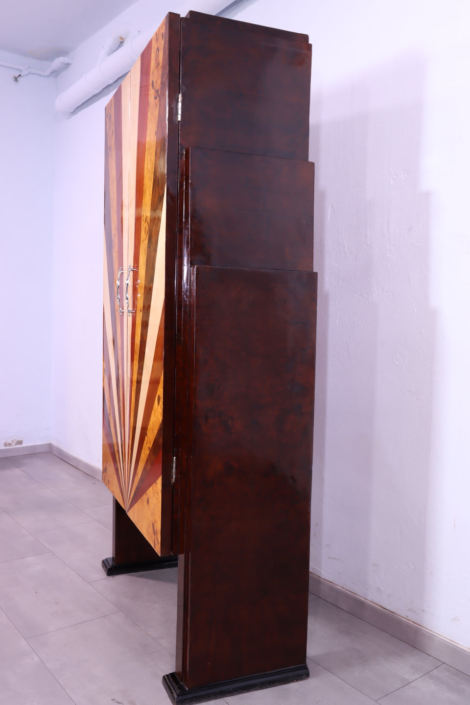 Traumhafter Art Deco Highboard Schrank Kommode Sun