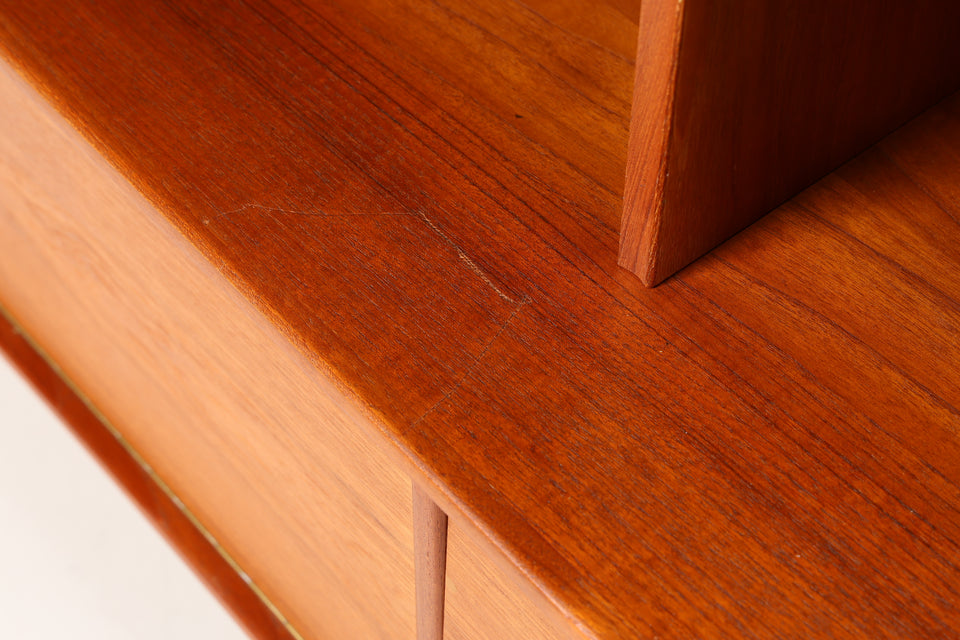 Edler Mid Century Schrank Vintage Highboard Sekretär Holz Regal