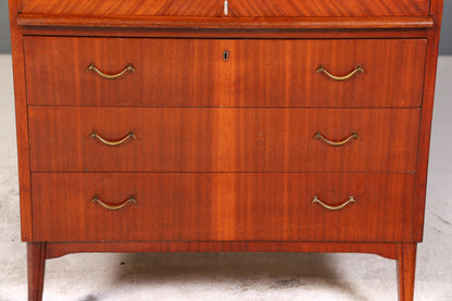 Traumhafter Mid Century Rollladen Sekretär Danish Design echt Holz Rollladen Kommode