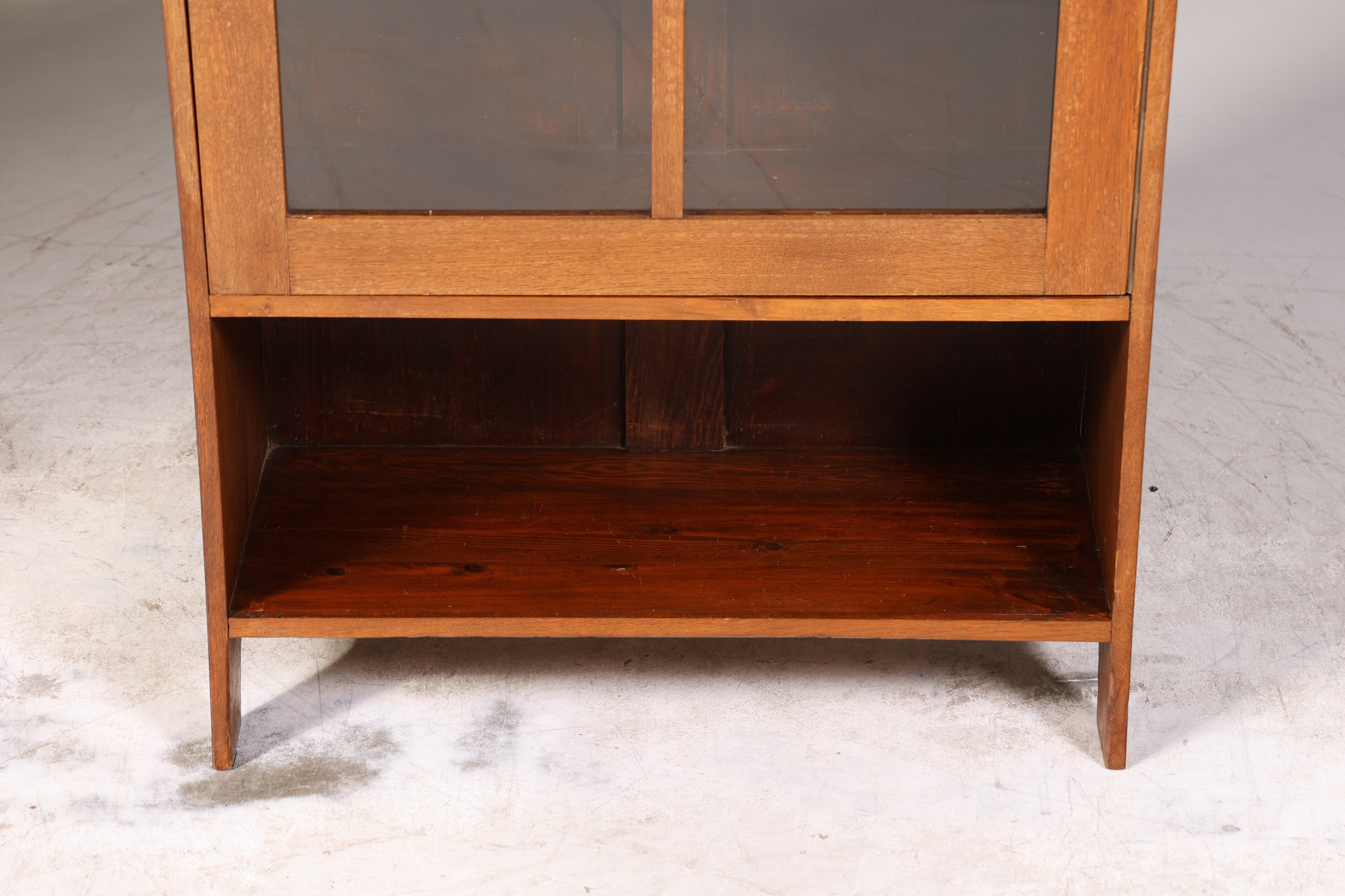 Traumhafte Jugendstil Vitrine Antike Holz Bücherschrank Eiche Antik Schrank Geschirrschrank 1 von 6