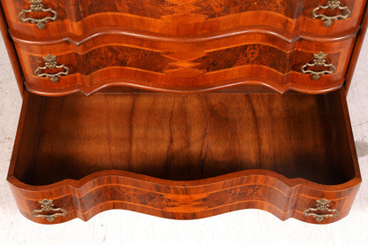 Beeindruckender Barock Aufsatzsekretär Sekretär Schreibschrank Tabernakel Antik Stil Massivholz Vintage